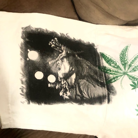 RARE- 1990’s- ACCESS 2XL- BOB MARLEY GRAIL GRAPHIC T-SHIRT WEED MUSICIAN BAND - Picture 4 of 7